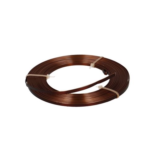 Aluminium Draht braun platt 5mm 10m