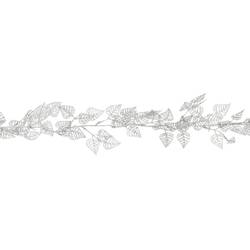 Girlande Blatt silber 180cm