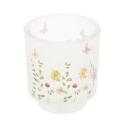 Glas Teelicht Garden Nebel D09cm H10cm