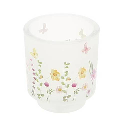 Glas Teelicht Garden Nebel D09cm H10cm