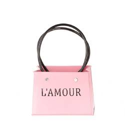Zink Tasche L'Amour rosa 16x18x15cm