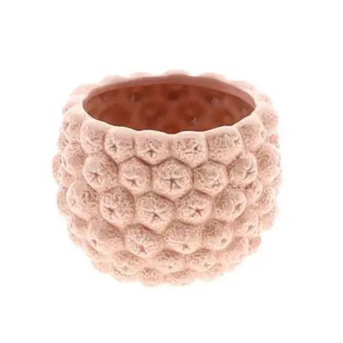 Keramik Übertopf Frutti rosa D16.5cm H13cm