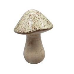 Deko Pilz braun D10cm H14cm