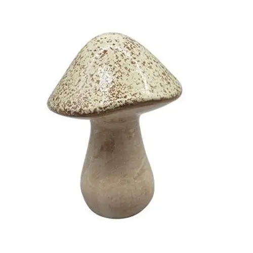Deko Pilz braun D10cm H14cm