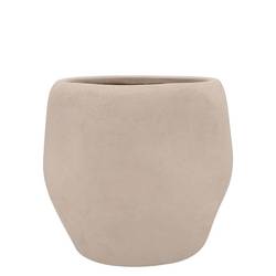 Keramik Übertopf Lisboa creme 14x14x13cm