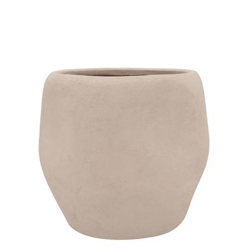 Keramik Übertopf Lisboa creme 14x14x13cm