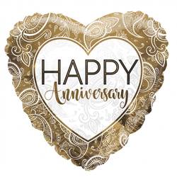 Ballon Eco Happy Birthday gold D45cm