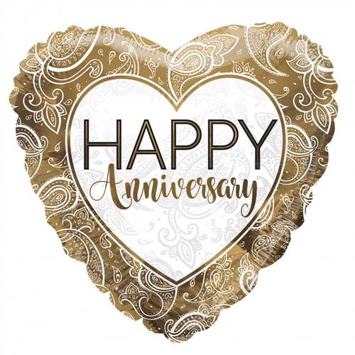 Ballon Eco Happy Birthday gold D45cm