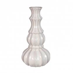 Keramik Vase Delphi creme D03/10cm H20cm