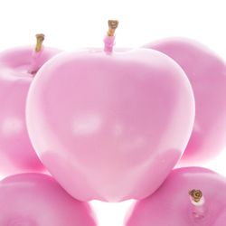 Apfel rosa Wachs D5cm