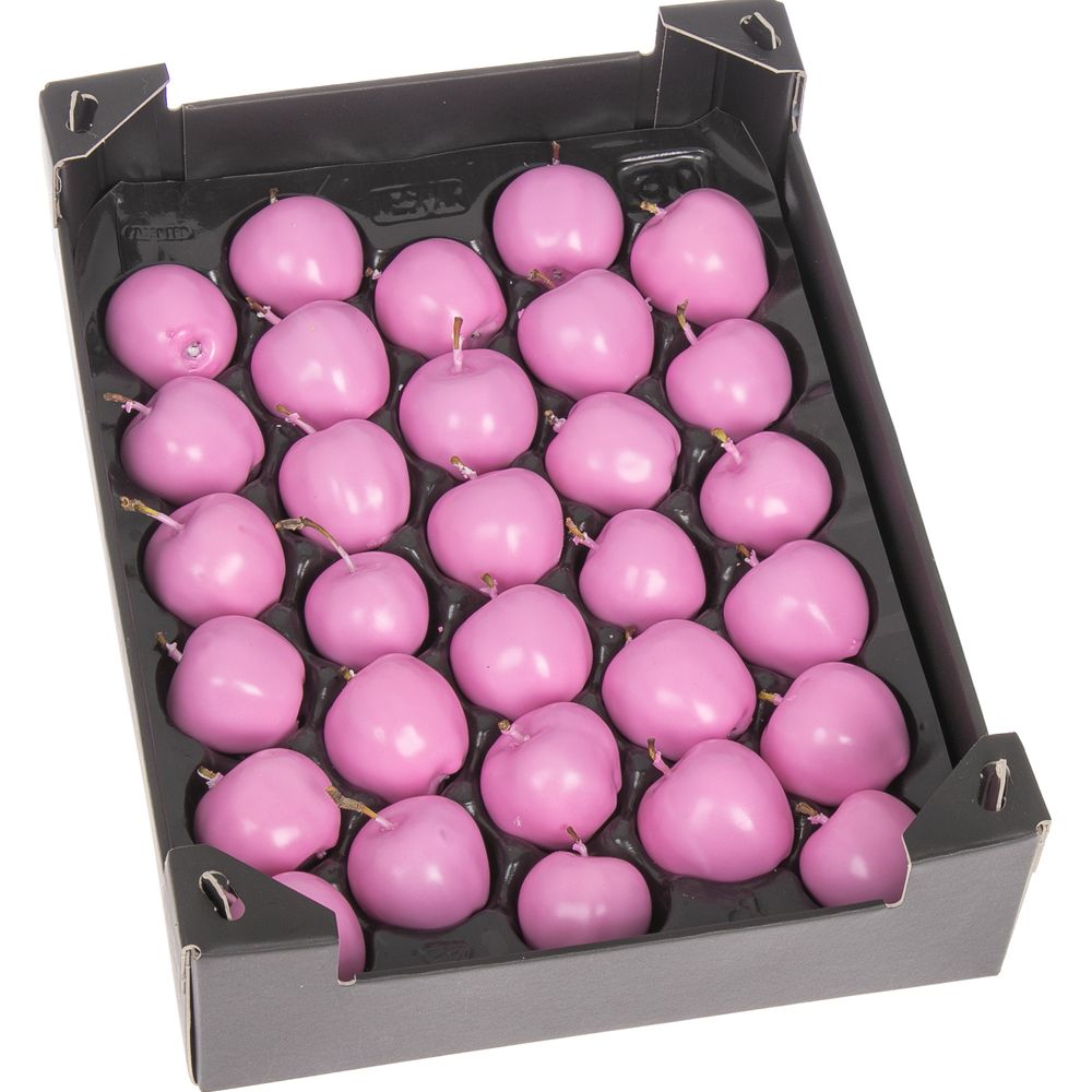 Apfel rosa Wachs D5cm