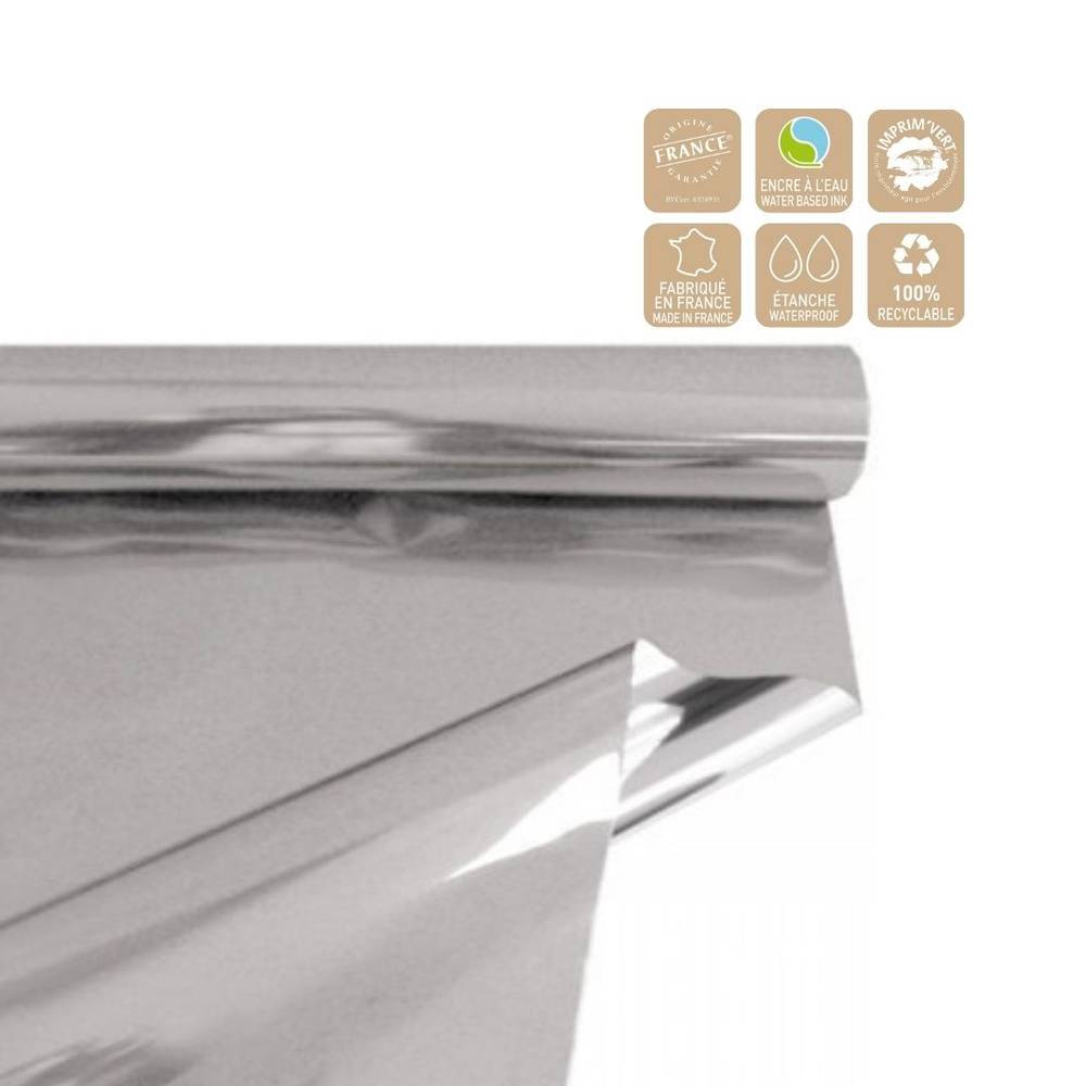 Folie Rolle 70cm Metall silber 50m