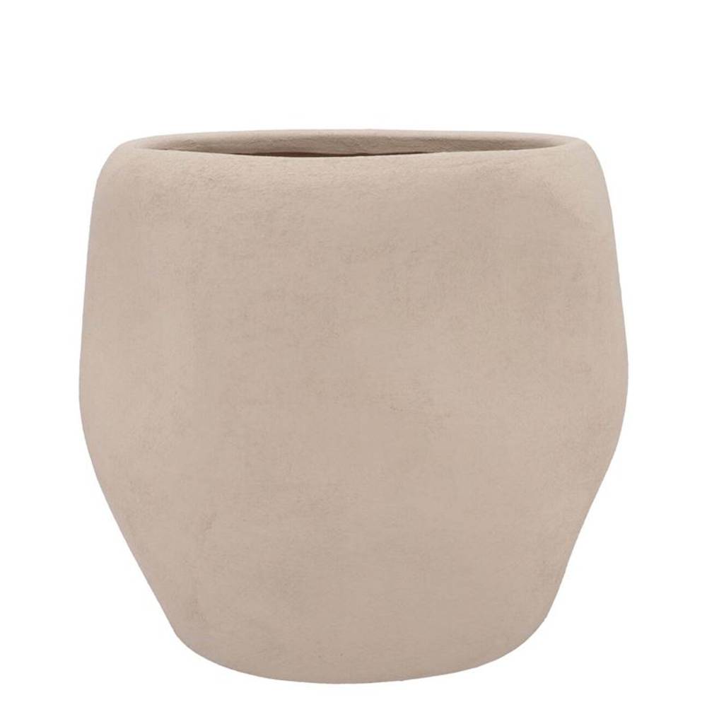 Keramik Übertopf Lisboa creme 20x20x18cm