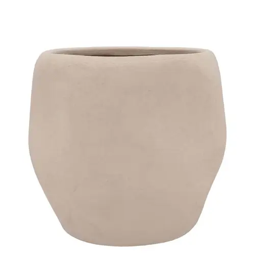 Keramik Übertopf Lisboa creme 20x20x18cm