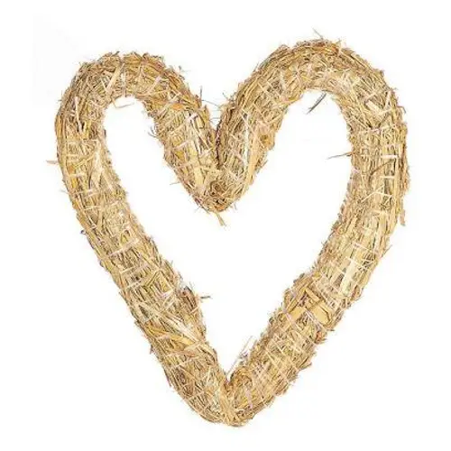 Kranz Herz Stroh D25cm