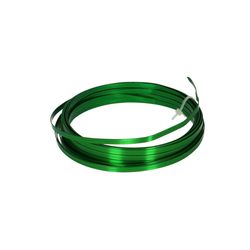 Aluminium Draht grün flach 5mm 10m