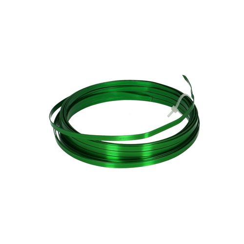 Aluminium Draht grün flach 5mm 10m