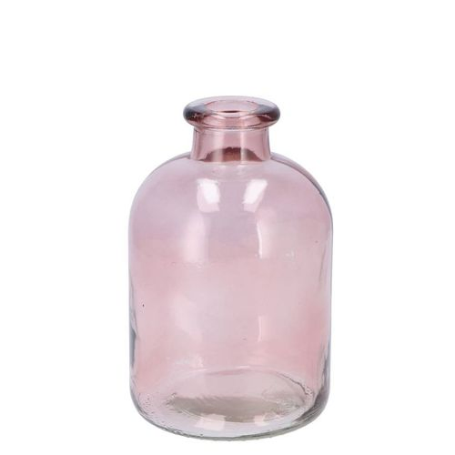 Glas Flasche Dry Blush rosa D11cm H17cm