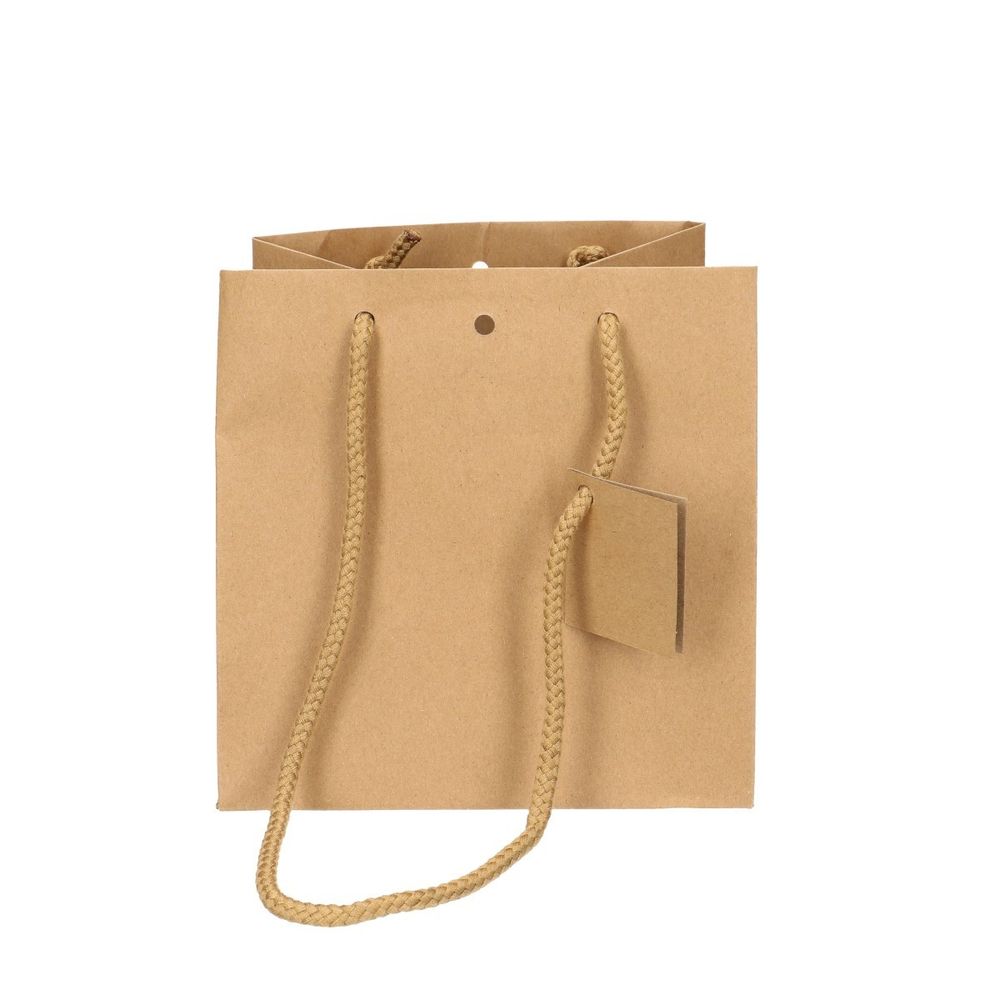 Tasche Gift Bag braun D18cm H18cm