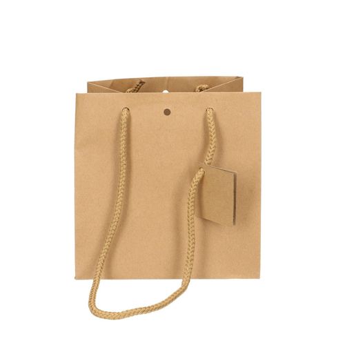 Tasche Gift Bag braun D18cm H18cm