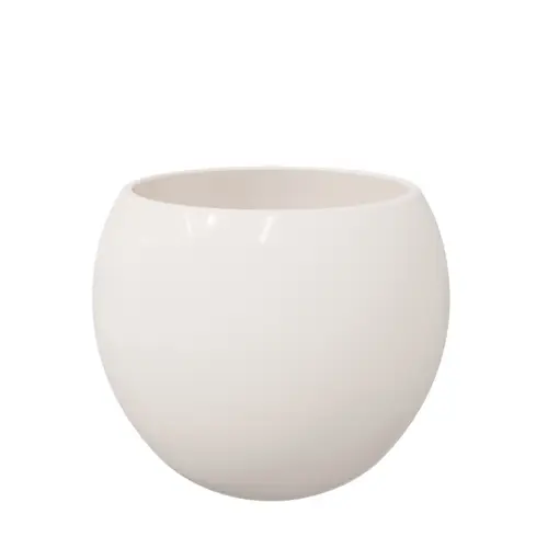 Keramik Bowl Topf creme D12.5/15cm H13cm