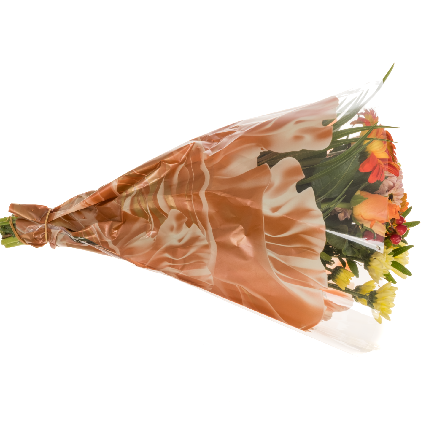 Strauß Raven orange mix 12 Stiele 45cm