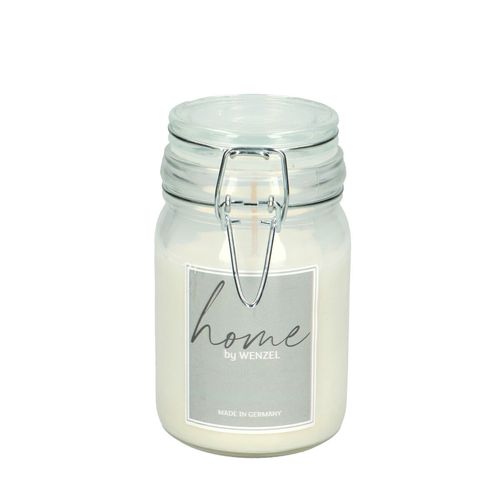 Kerze creme im WeckglasD6.5x12cm