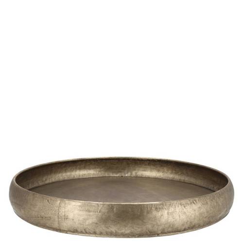Metall Teller Kaya Edge gold 27x06cm
