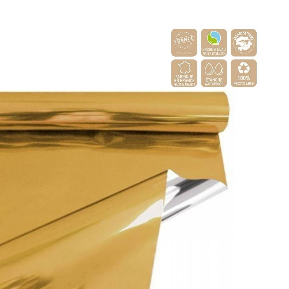 Folie Rolle 70cm Metall Gold 50m
