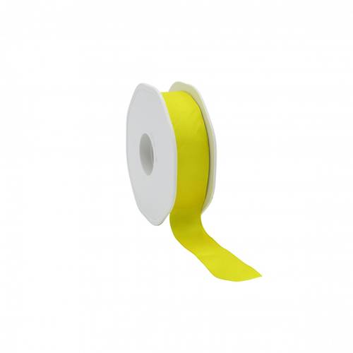 Band Stoff+Draht gelb 23mm 20m