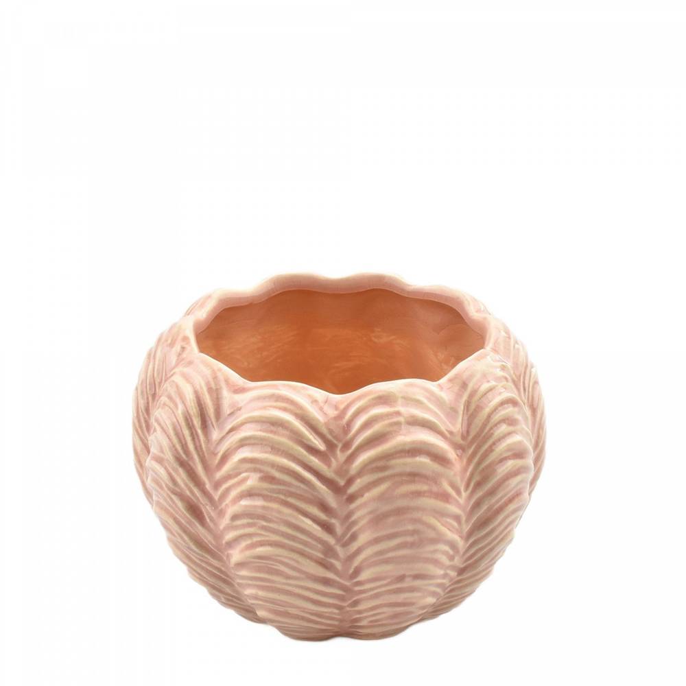 Keramik Übertopf Ada rosa D16cm H11.5cm