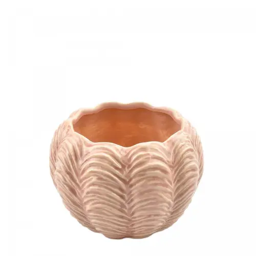 Keramik Übertopf Ada rosa D16cm H11.5cm