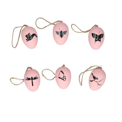 Hänger Ei Tattoo rosa D06cm x6