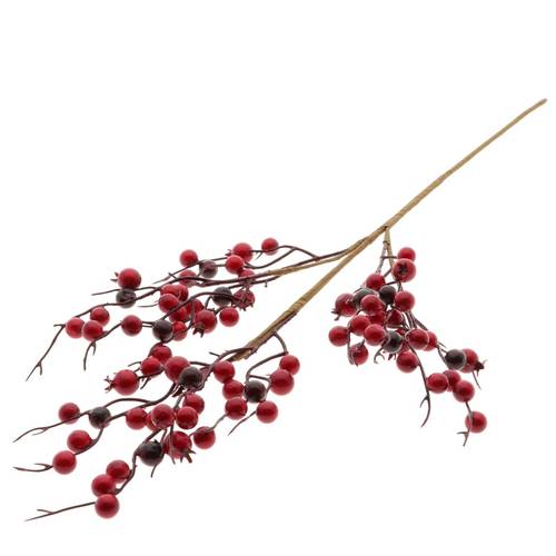 Zweig Beeren Stab rot L70cm