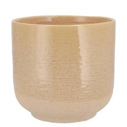 Keramik Übertopf Neva sand 16x16x16cm