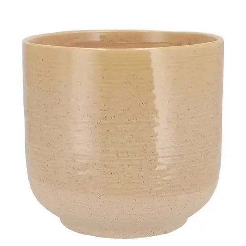 Keramik Übertopf Neva sand 16x16x16cm