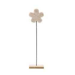 Holz Blume auf Standard natur D15cm H60cm