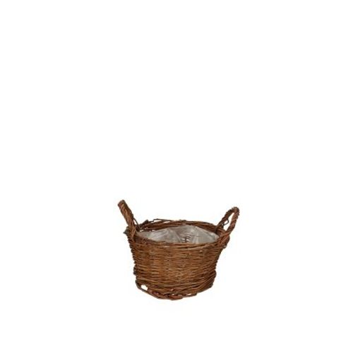 Korb Henkel Weide natur D15cm H8cm