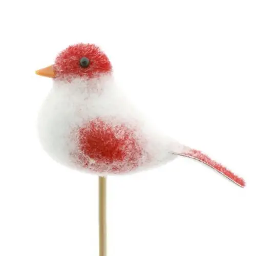 Vogel auf Stab Lisa rot L50cm D08.5cm