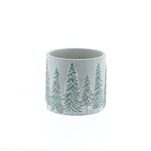 Keramik Baum grau D13.5cm H12cm
