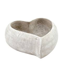 Beton Übertopf Herz D20cm H08cm