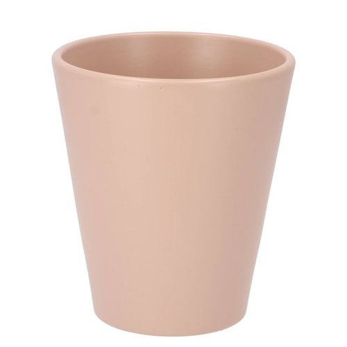 Keramik Orchidee Übertopf lachsrosa D14cm H15cm