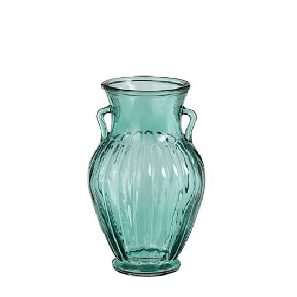 Glas Vase Zeus blau D12cm H20cm
