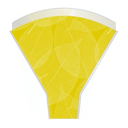 Tüte Skeleton Leaves gelb 50x35x10cm x50