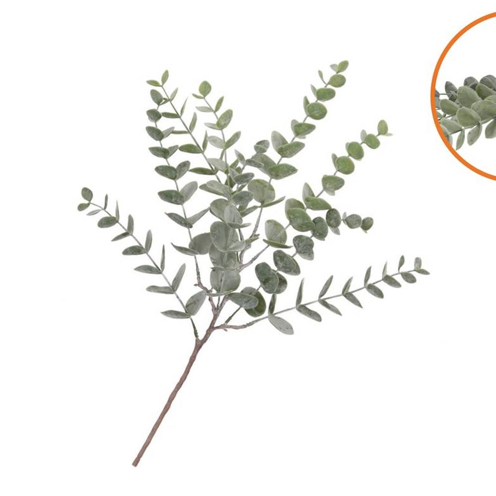Seiden Eucalyptus grün Stiel L51cm