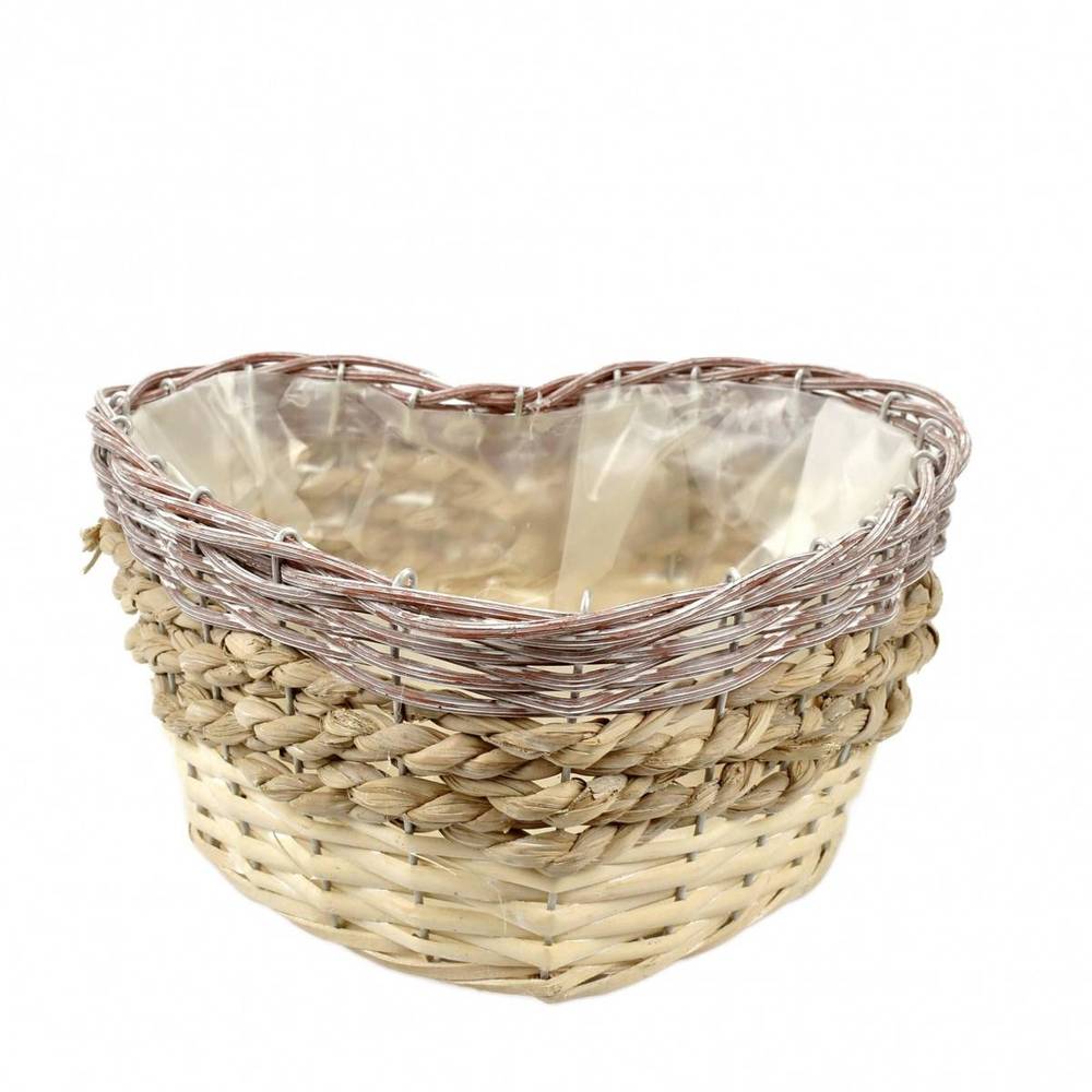 Korb Herz Willow D31cm H13cm
