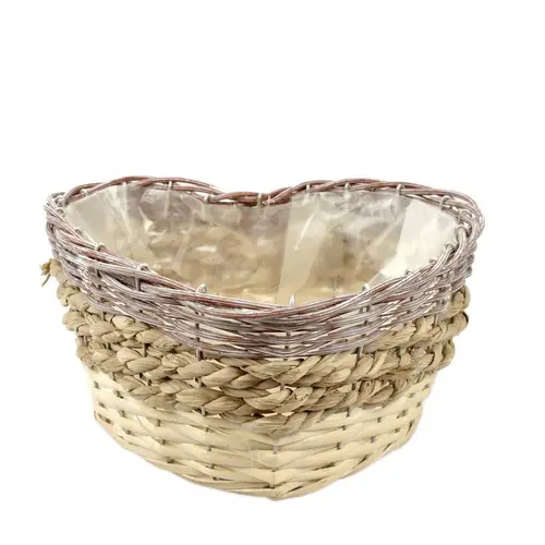 Korb Herz Willow D31cm H13cm