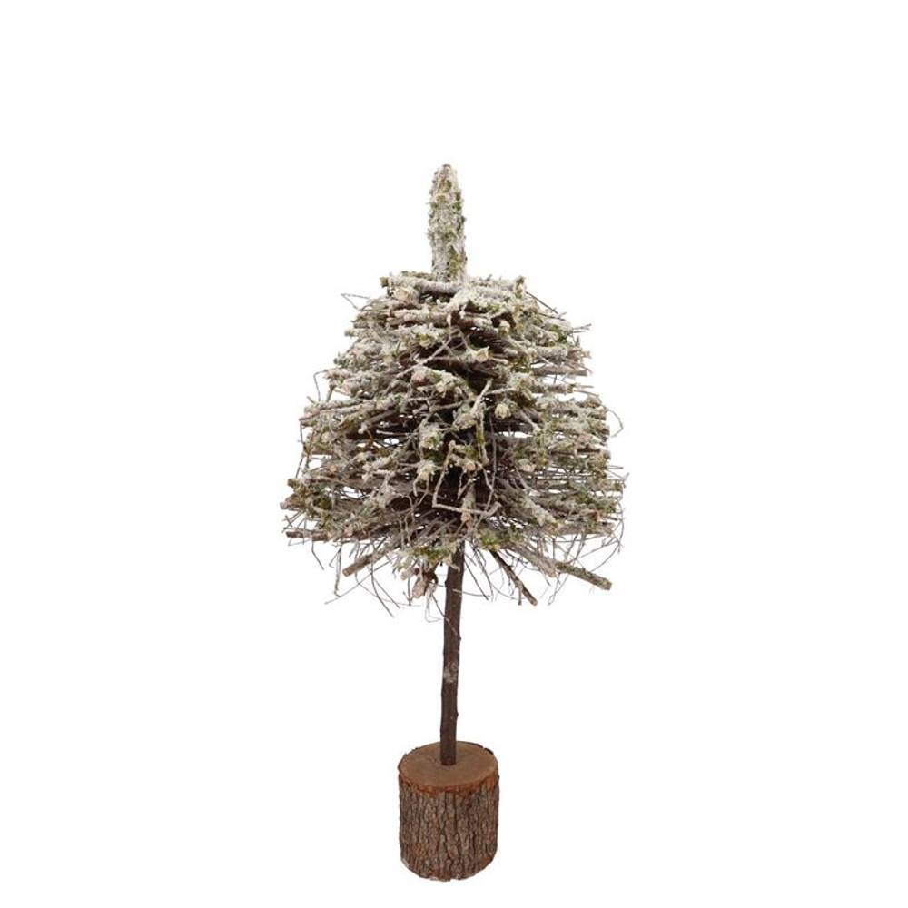 Baum Pappelmoos mit Schnee 20x20x50cm