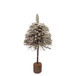 Baum Pappelmoos mit Schnee 20x20x50cm
