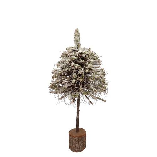 Baum Pappelmoos mit Schnee 20x20x50cm